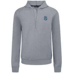 Seattle Kraken Levelwear Technic Quarter-Zip Pullover Hoodie - Gray - NHL