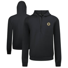 Boston Bruins Levelwear Technic Quarter-Zip Pullover Hoodie - Black - NHL