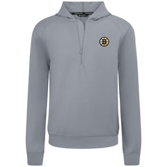 Boston Bruins Levelwear Technic Quarter-Zip Pullover Hoodie - Gray - NHL