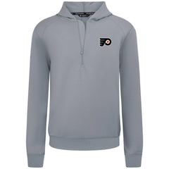 Philadelphia Flyers Levelwear Technic Quarter-Zip Pullover Hoodie - Gray - NHL