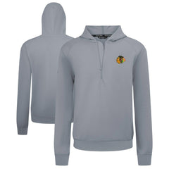 Chicago Blackhawks Levelwear Technic Quarter-Zip Pullover Hoodie - Gray - NHL