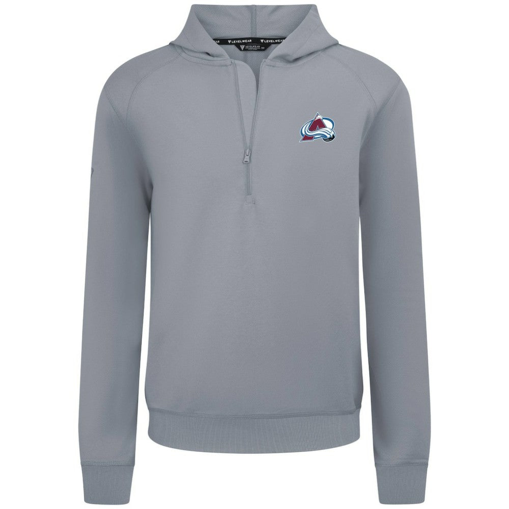 Colorado Avalanche Levelwear Technic Quarter-Zip Pullover Hoodie - Gray - NHL