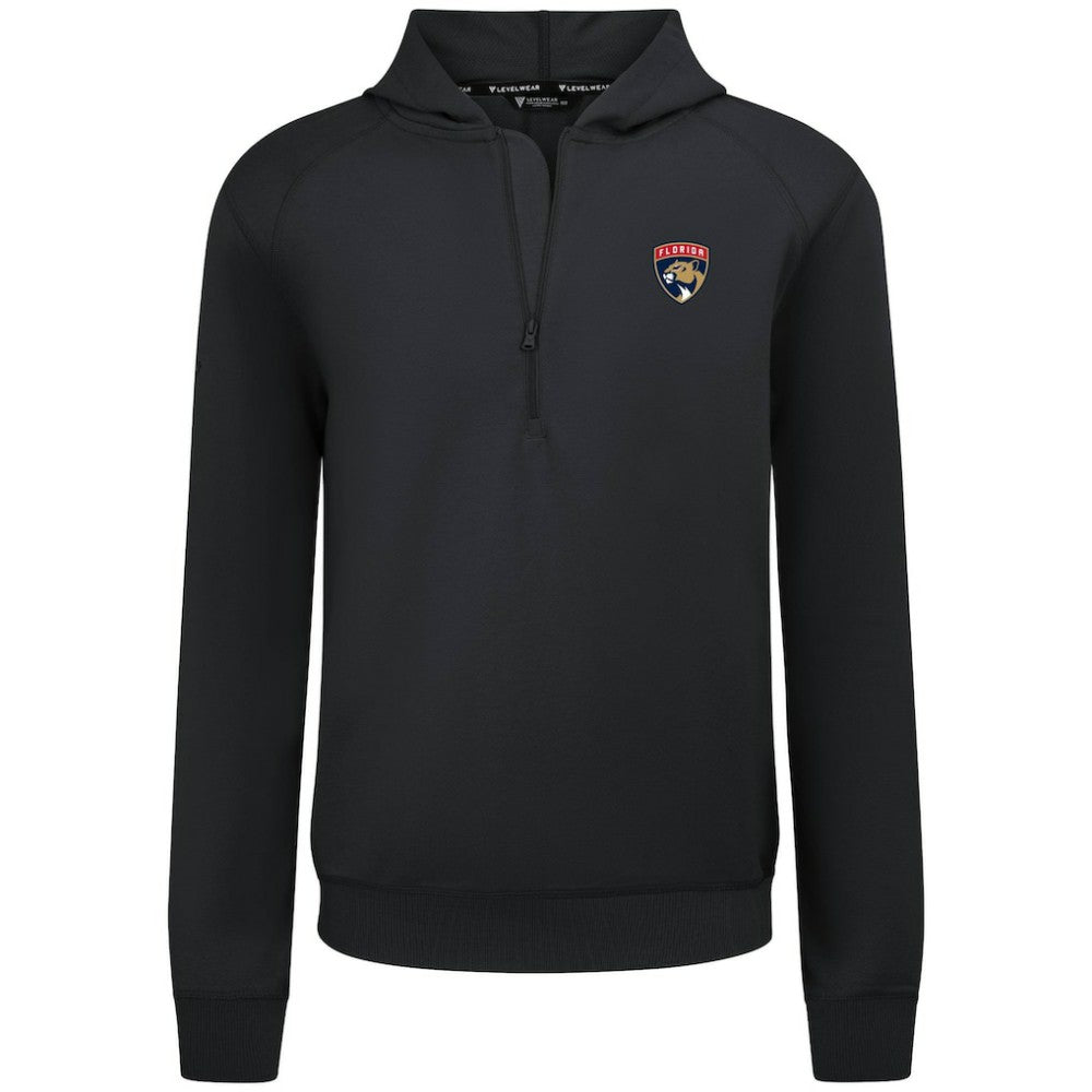 Florida Panthers Levelwear Technic Quarter-Zip Pullover Hoodie - Black - NHL
