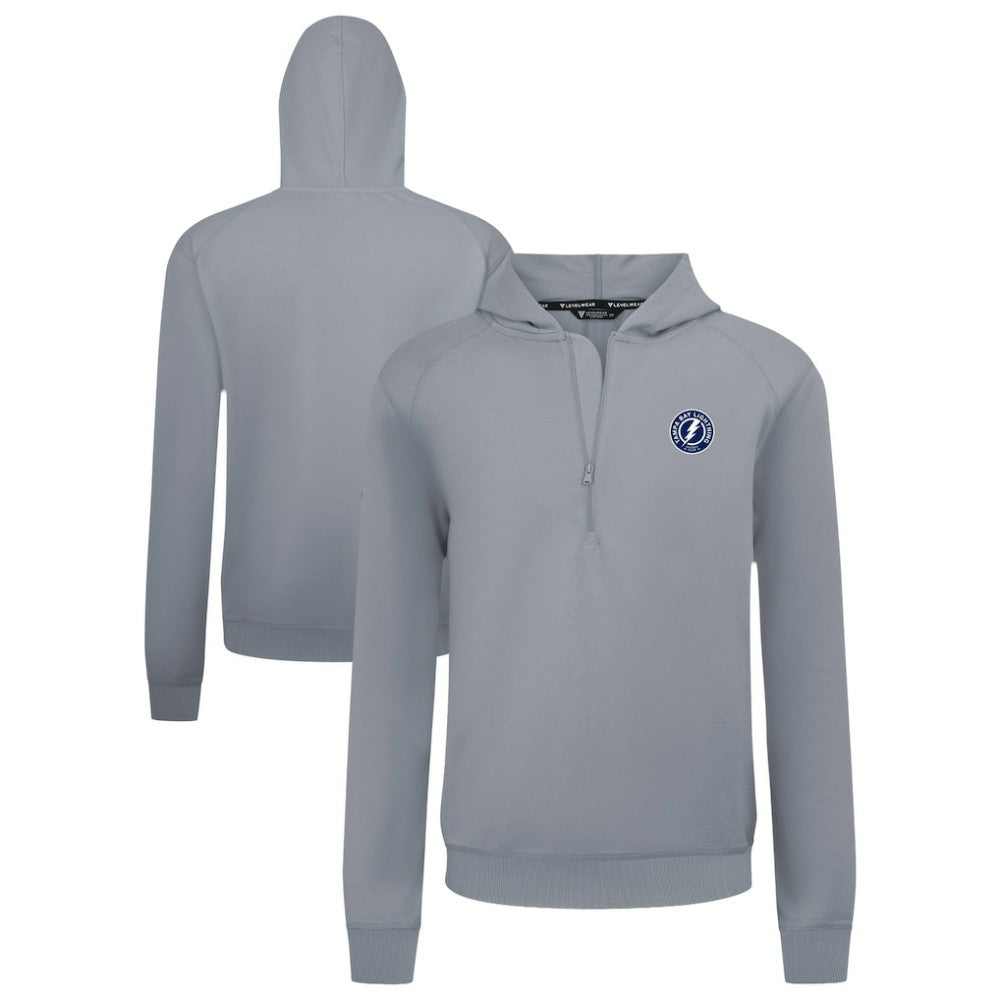 Tampa Bay Lightning Levelwear Technic Quarter-Zip Pullover Hoodie - Gray - NHL