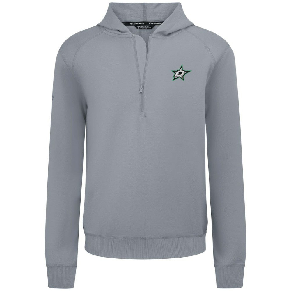 Dallas Stars Levelwear Technic Quarter-Zip Pullover Hoodie - Gray - NHL