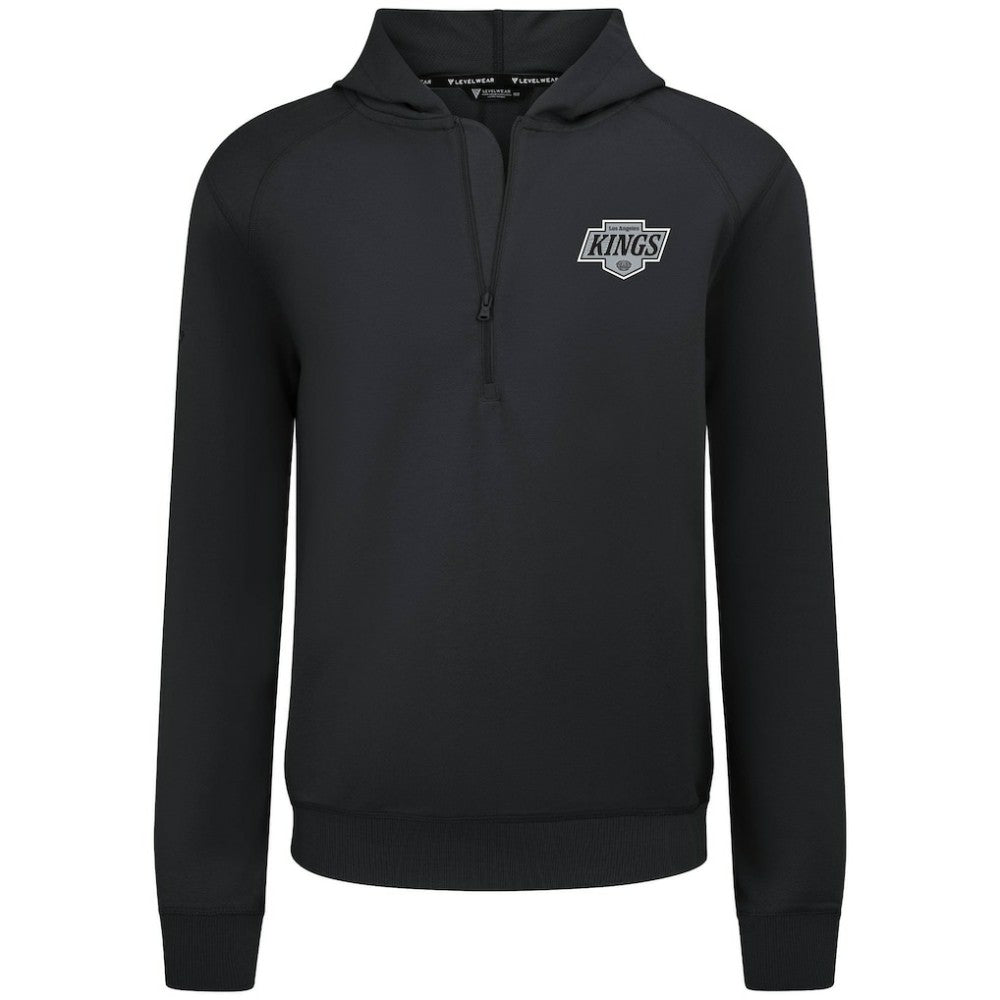 Los Angeles Kings Levelwear Technic Quarter-Zip Pullover Hoodie - Black - NHL