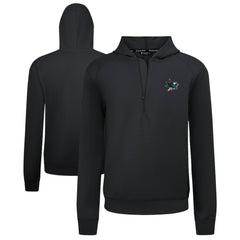 San Jose Sharks Levelwear Technic Quarter-Zip Pullover Hoodie - Black - NHL