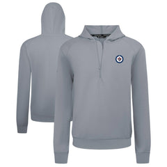 Winnipeg Jets Levelwear Technic Quarter-Zip Pullover Hoodie - Gray - NHL