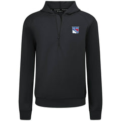 New York Rangers Levelwear Technic Quarter-Zip Pullover Hoodie - Black - NHL