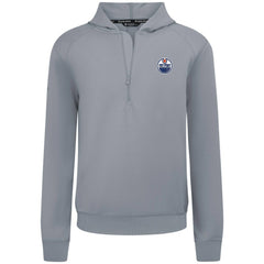 Edmonton Oilers Levelwear Technic Quarter-Zip Pullover Hoodie - Gray - NHL