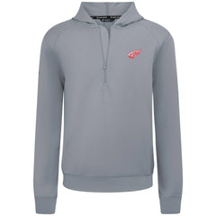 Detroit Red Wings Levelwear Technic Quarter-Zip Pullover Hoodie - Gray - NHL