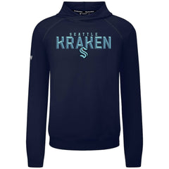 Seattle Kraken Levelwear Mandate Carve Tri-Blend Pullover Hoodie - Deep Sea Blue - NHL