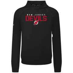 New Jersey Devils Levelwear Mandate Carve Tri-Blend Pullover Hoodie - Black - NHL