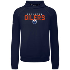 Edmonton Oilers Levelwear Mandate Carve Tri-Blend Pullover Hoodie - Navy - NHL