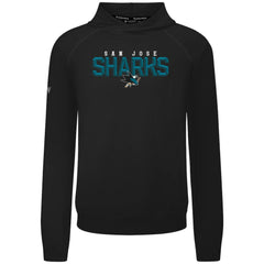 San Jose Sharks Levelwear Mandate Carve Tri-Blend Pullover Hoodie - Black - NHL