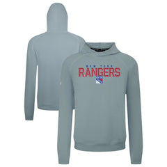 New York Rangers Levelwear Mandate Carve Tri-Blend Pullover Hoodie - Gray - NHL