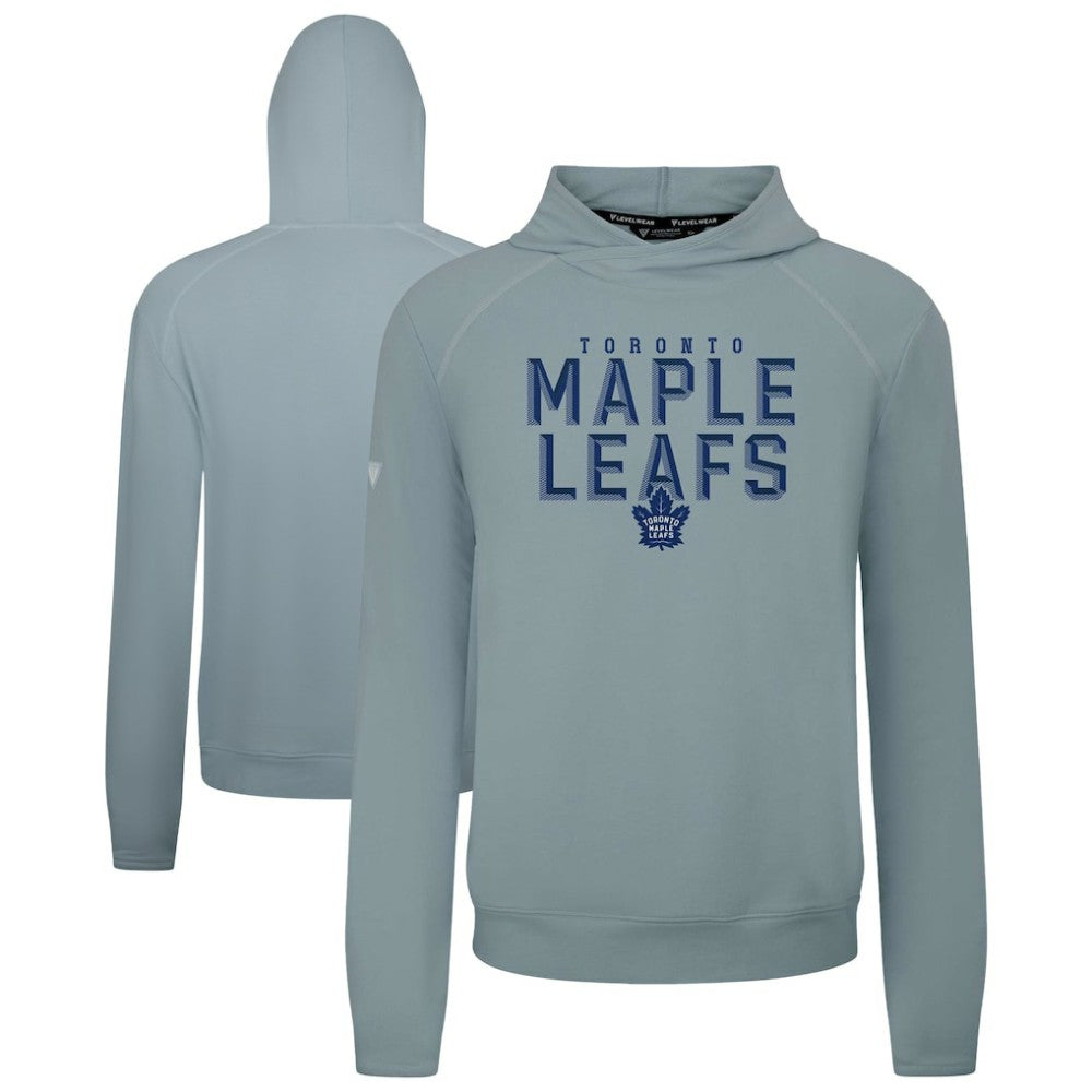 Toronto Maple Leafs Levelwear Mandate Carve Tri-Blend Pullover Hoodie - Gray - NHL