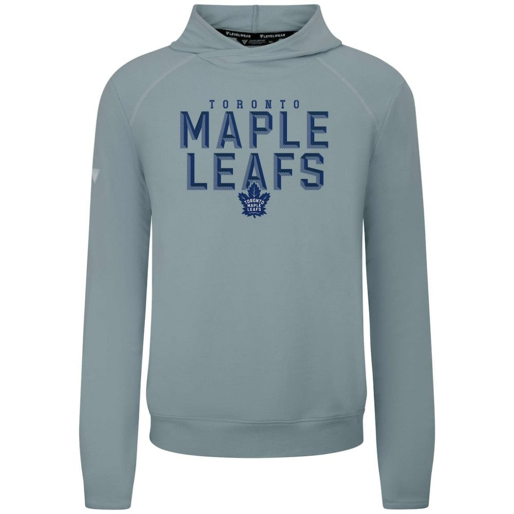 Toronto Maple Leafs Levelwear Mandate Carve Tri-Blend Pullover Hoodie - Gray - NHL