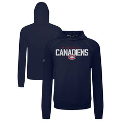 Montreal Canadiens Levelwear Mandate Carve Tri-Blend Pullover Hoodie - Navy - NHL
