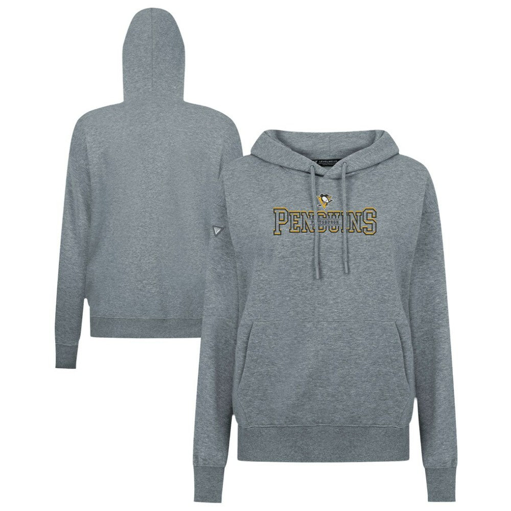 Pittsburgh Penguins Levelwear Women's Adorn Journey Pullover Hoodie - Gray - NHL