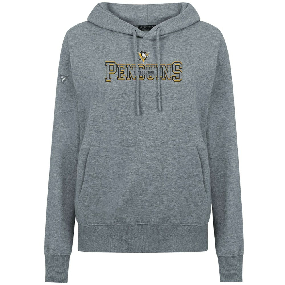 Pittsburgh Penguins Levelwear Women's Adorn Journey Pullover Hoodie - Gray - NHL