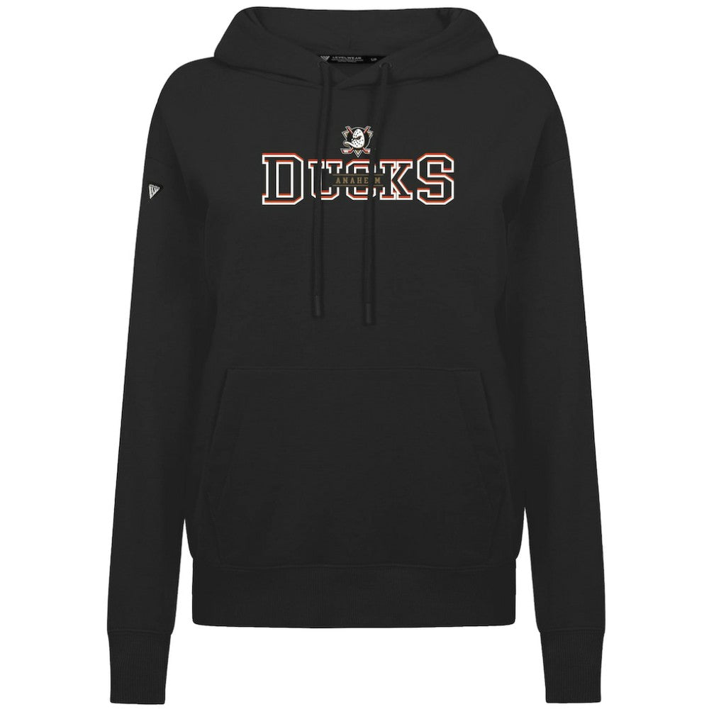 Anaheim Ducks Levelwear Women's Adorn Journey Pullover Hoodie - Black - NHL