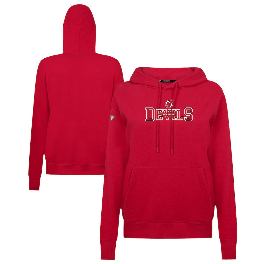 New Jersey Devils Levelwear Women's Adorn Journey Pullover Hoodie - Red - NHL
