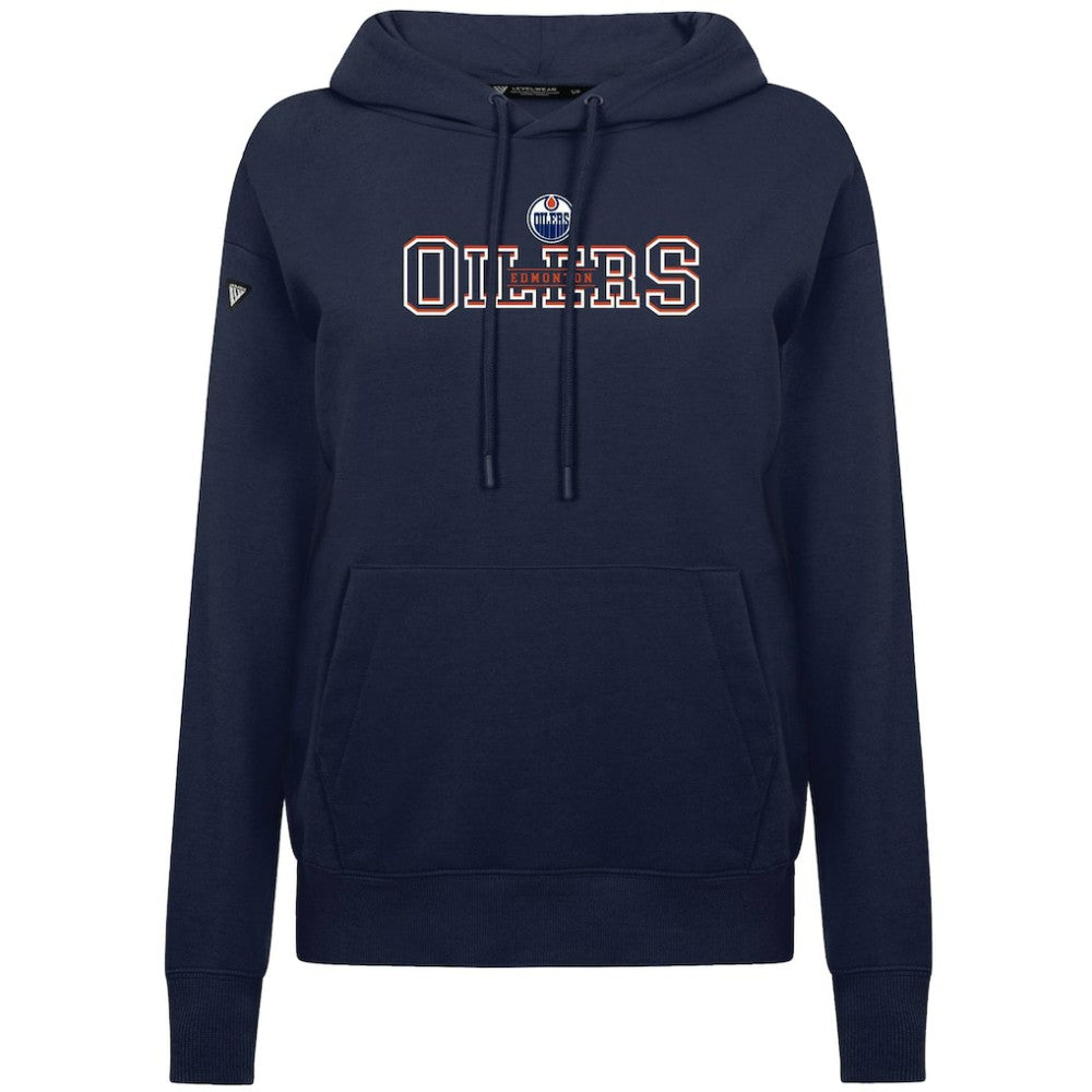 Edmonton Oilers Levelwear Women's Adorn Journey Pullover Hoodie - Navy - NHL