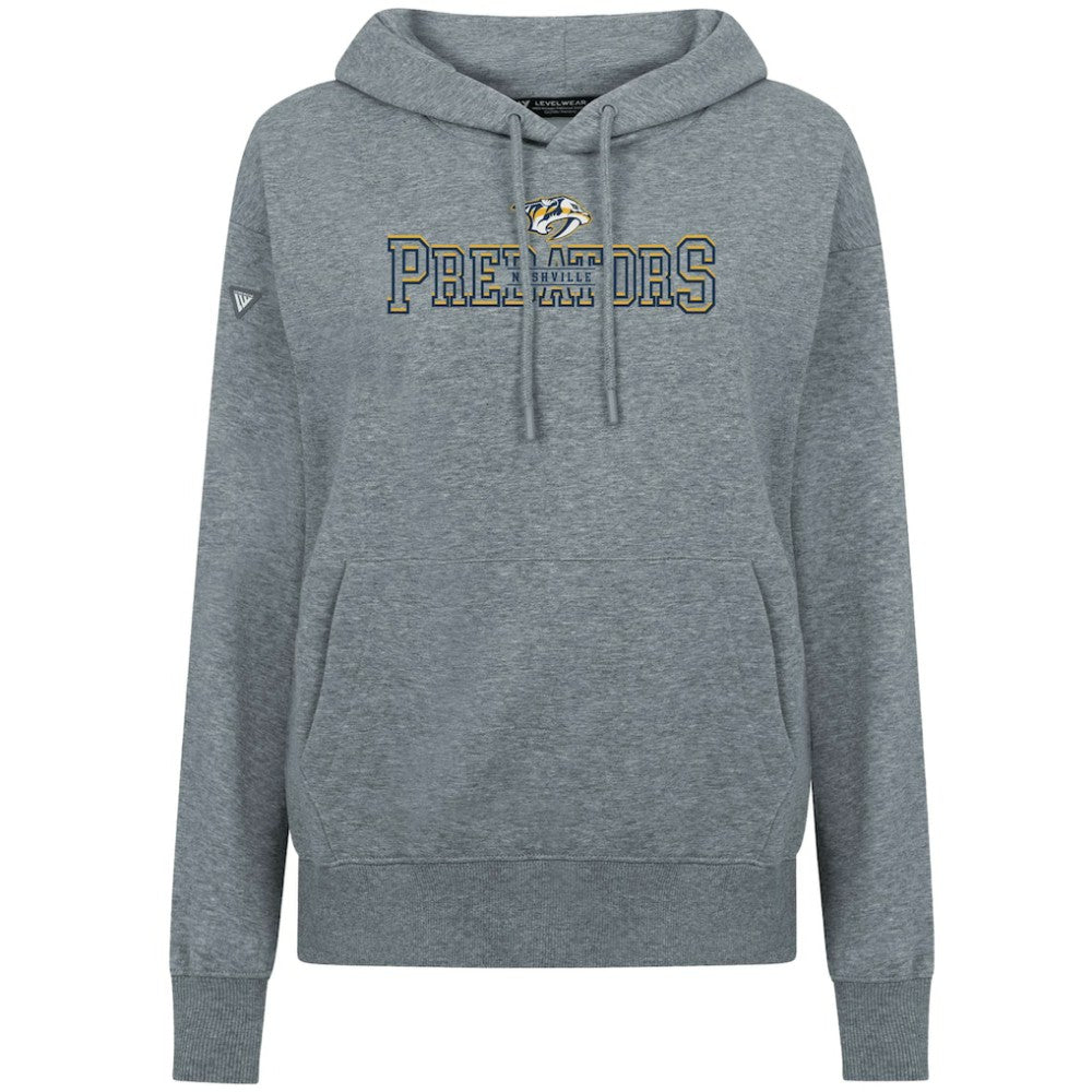 Nashville Predators Levelwear Women's Adorn Journey Pullover Hoodie - Gray - NHL