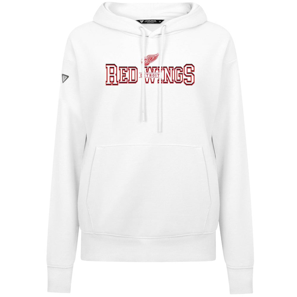 Detroit Red Wings Levelwear Women's Adorn Journey Pullover Hoodie - White - NHL