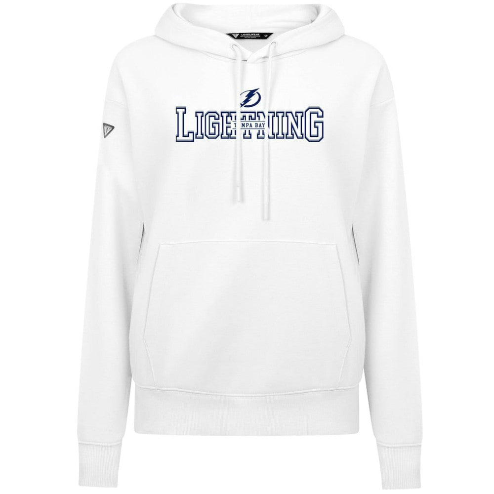 Tampa Bay Lightning Levelwear Women's Adorn Journey Pullover Hoodie - White - NHL