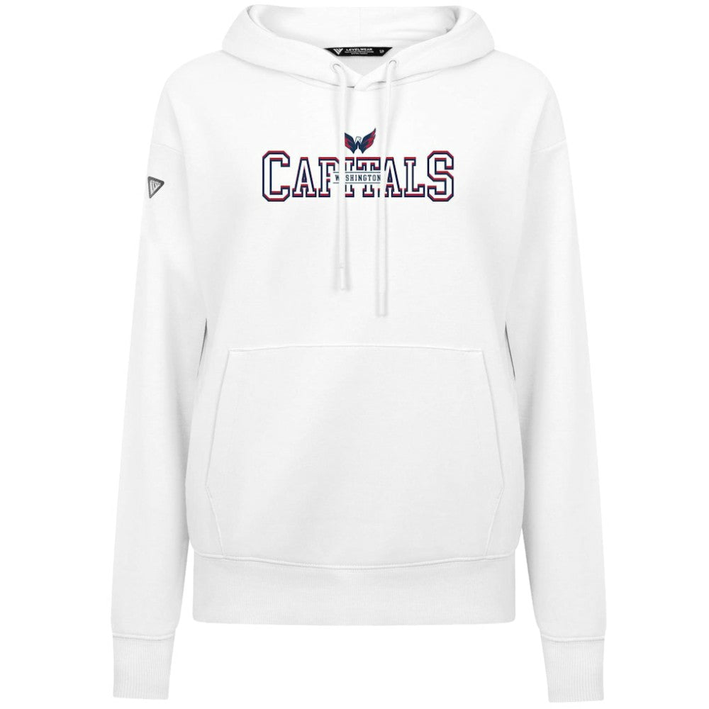 Washington Capitals Levelwear Women's Adorn Journey Pullover Hoodie - White - NHL