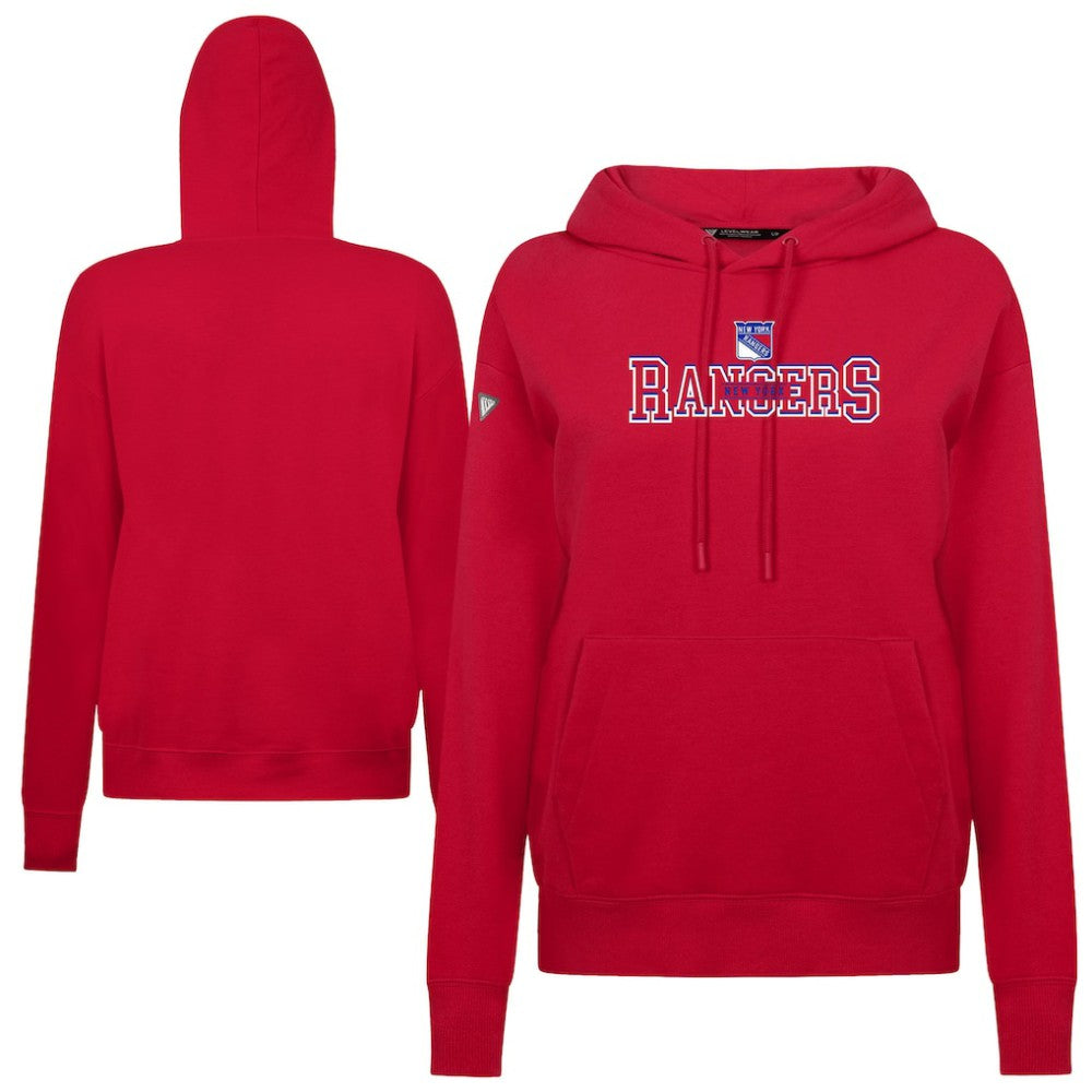 New York Rangers Levelwear Women's Adorn Journey Pullover Hoodie - Red - NHL