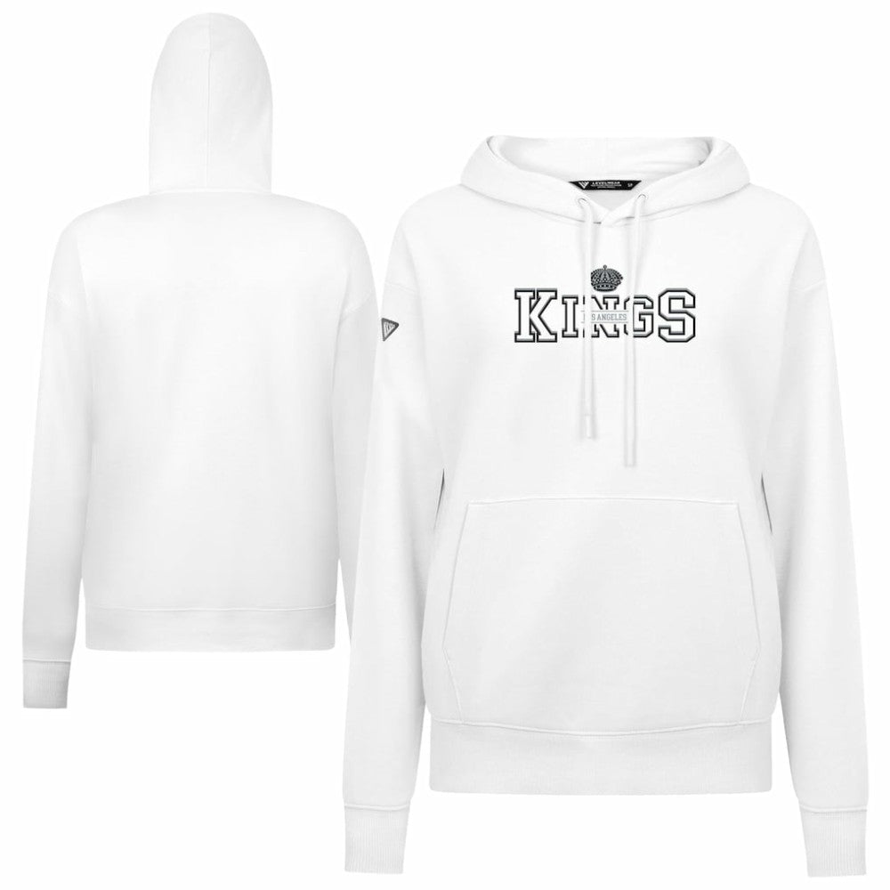 Los Angeles Kings Levelwear Women's Adorn Journey Pullover Hoodie - White - NHL