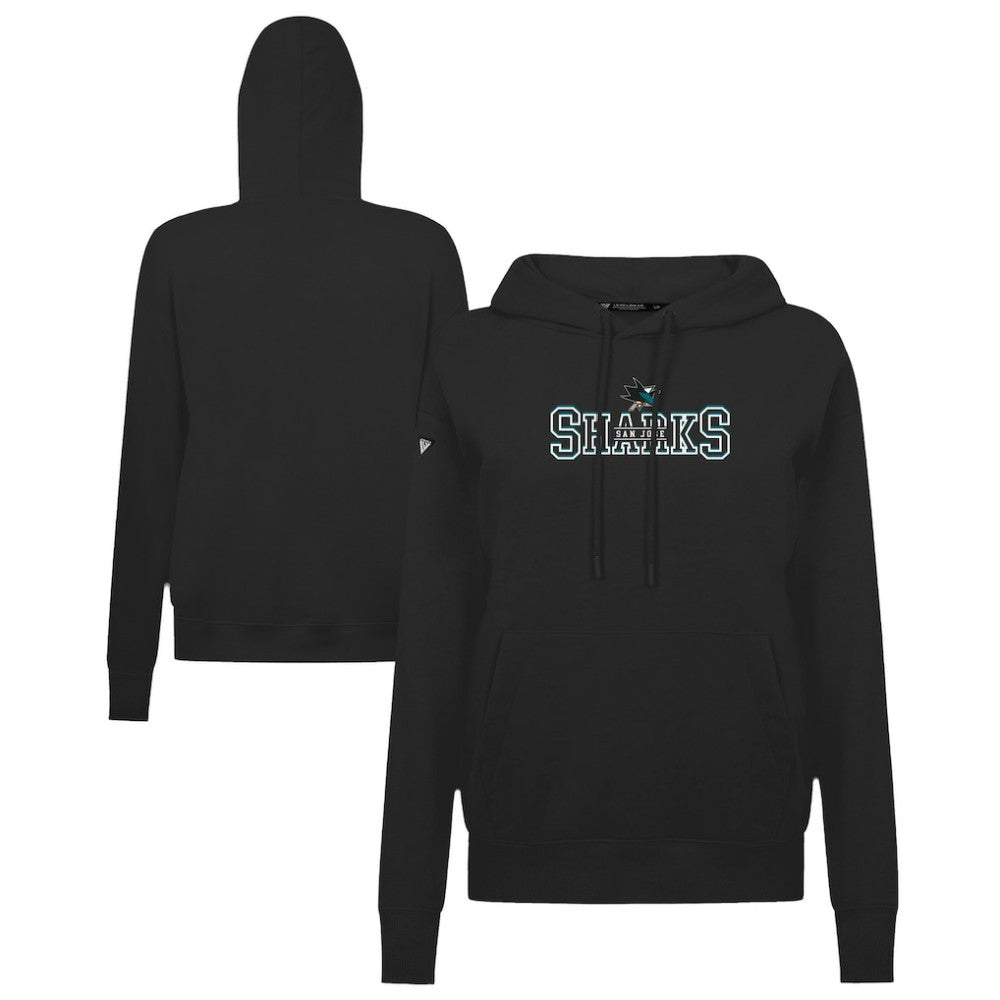 San Jose Sharks Levelwear Women's Adorn Journey Pullover Hoodie - Black - NHL