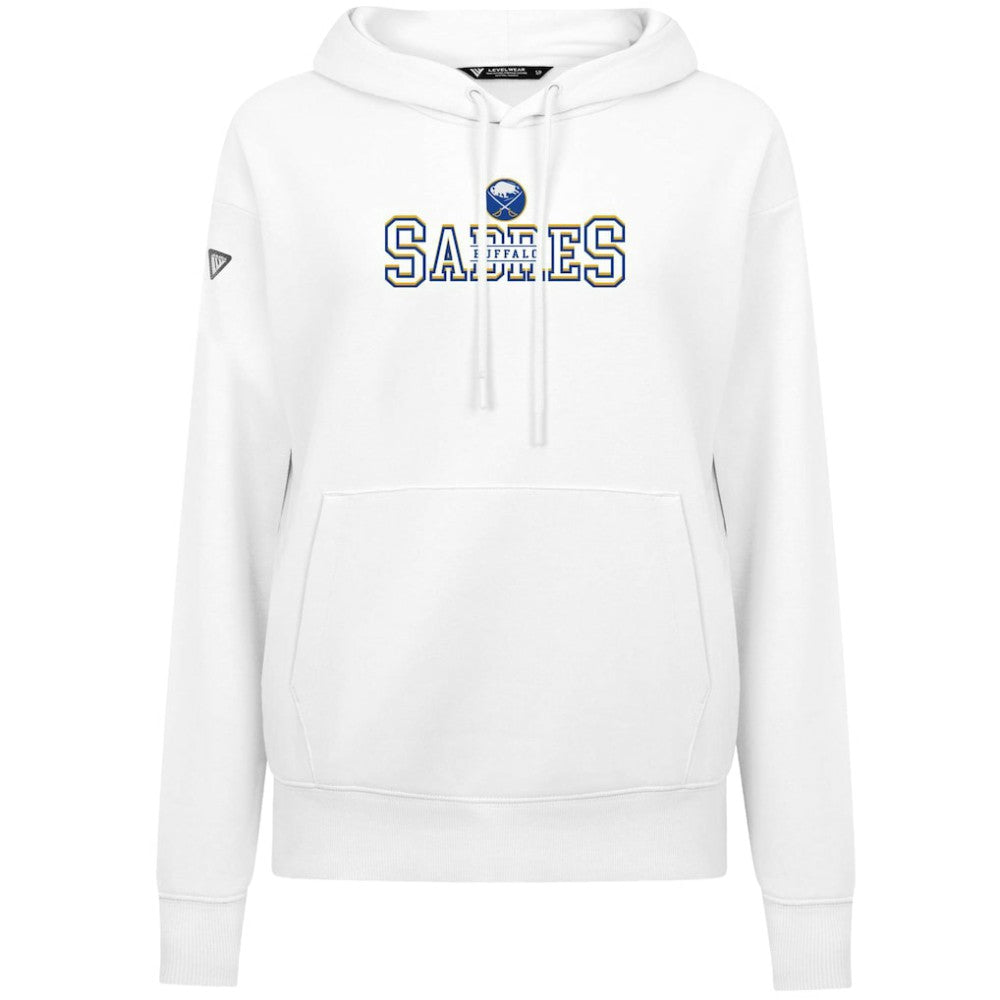 Buffalo Sabres Levelwear Women's Adorn Journey Pullover Hoodie - White - NHL