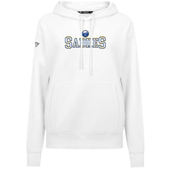 Buffalo Sabres Levelwear Women's Adorn Journey Pullover Hoodie - White - NHL