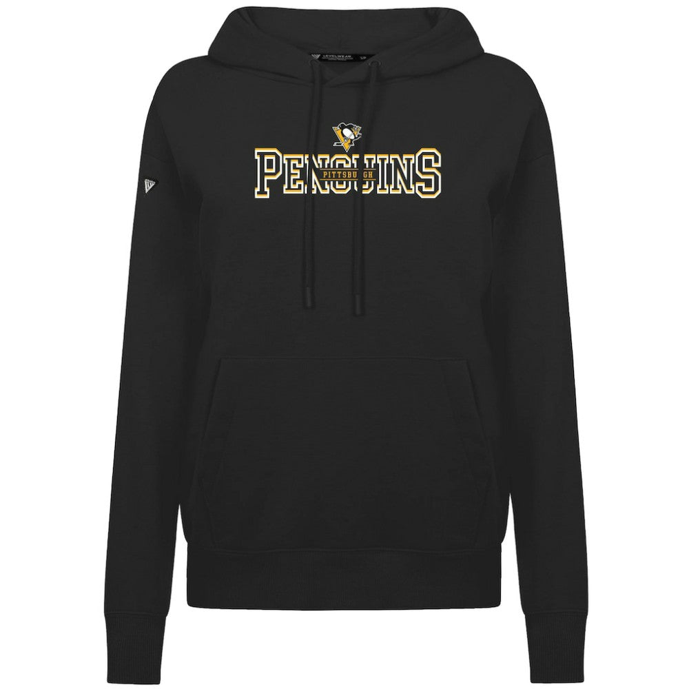 Pittsburgh Penguins Levelwear Women's Adorn Journey Pullover Hoodie - Black - NHL