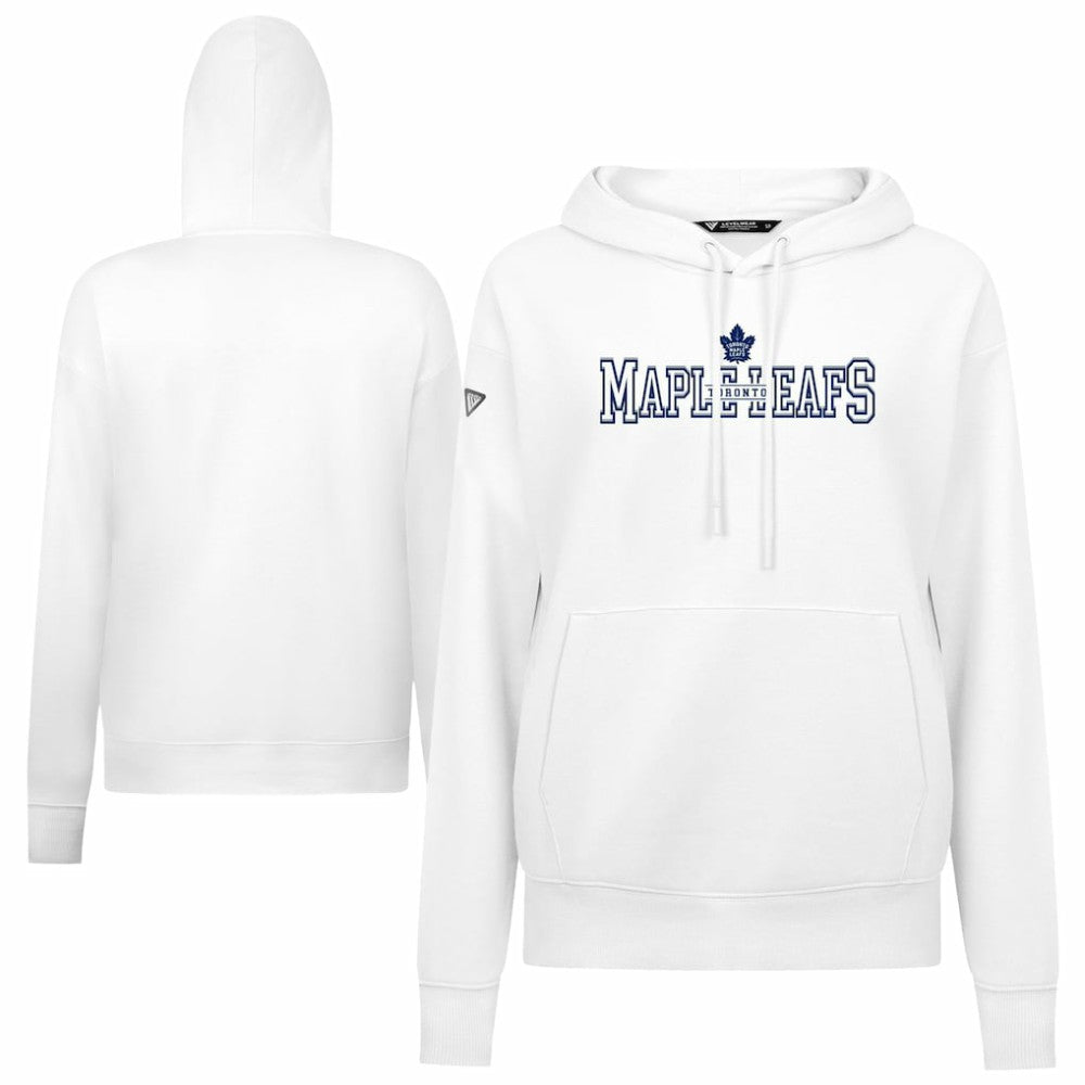 Toronto Maple Leafs Levelwear Women's Adorn Journey Pullover Hoodie - White - NHL