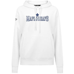Toronto Maple Leafs Levelwear Women's Adorn Journey Pullover Hoodie - White - NHL