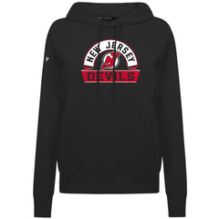 New Jersey Devils Levelwear Women's Adorn Banner Arch Pullover Hoodie - Black - NHL