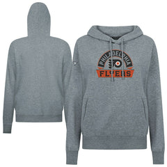 Philadelphia Flyers Levelwear Women's Adorn Banner Arch Pullover Hoodie - Gray - NHL