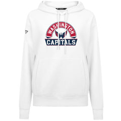 Washington Capitals Levelwear Women's Adorn Banner Arch Pullover Hoodie - White - NHL