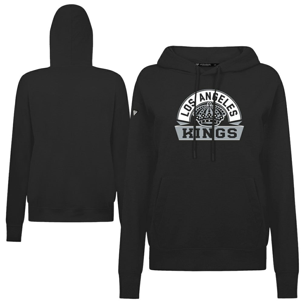 Los Angeles Kings Levelwear Women's Adorn Banner Arch Pullover Hoodie - Black - NHL