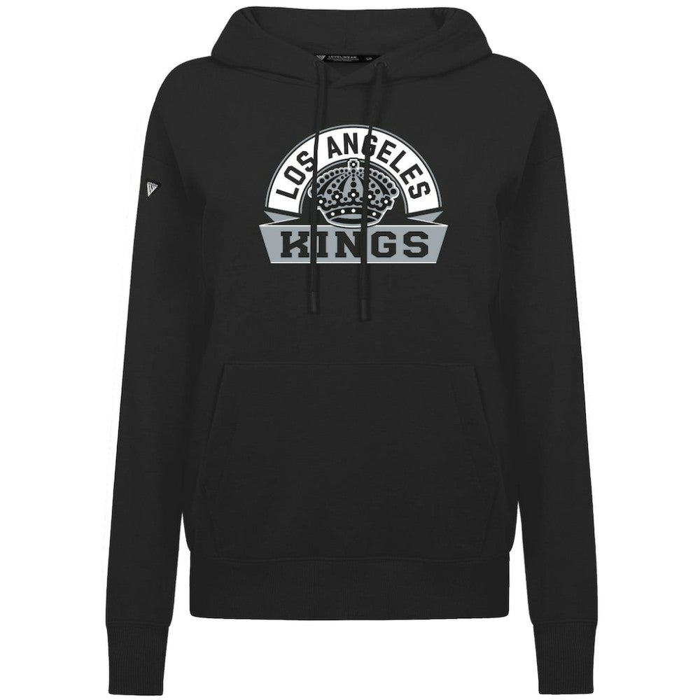Los Angeles Kings Levelwear Women's Adorn Banner Arch Pullover Hoodie - Black - NHL