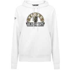 Vegas Golden Knights Levelwear Women's Adorn Banner Arch Pullover Hoodie - White - NHL