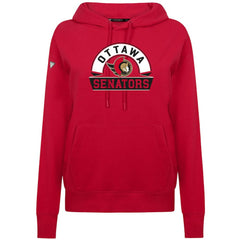 Ottawa Senators Levelwear Women's Adorn Banner Arch Pullover Hoodie - Red - NHL
