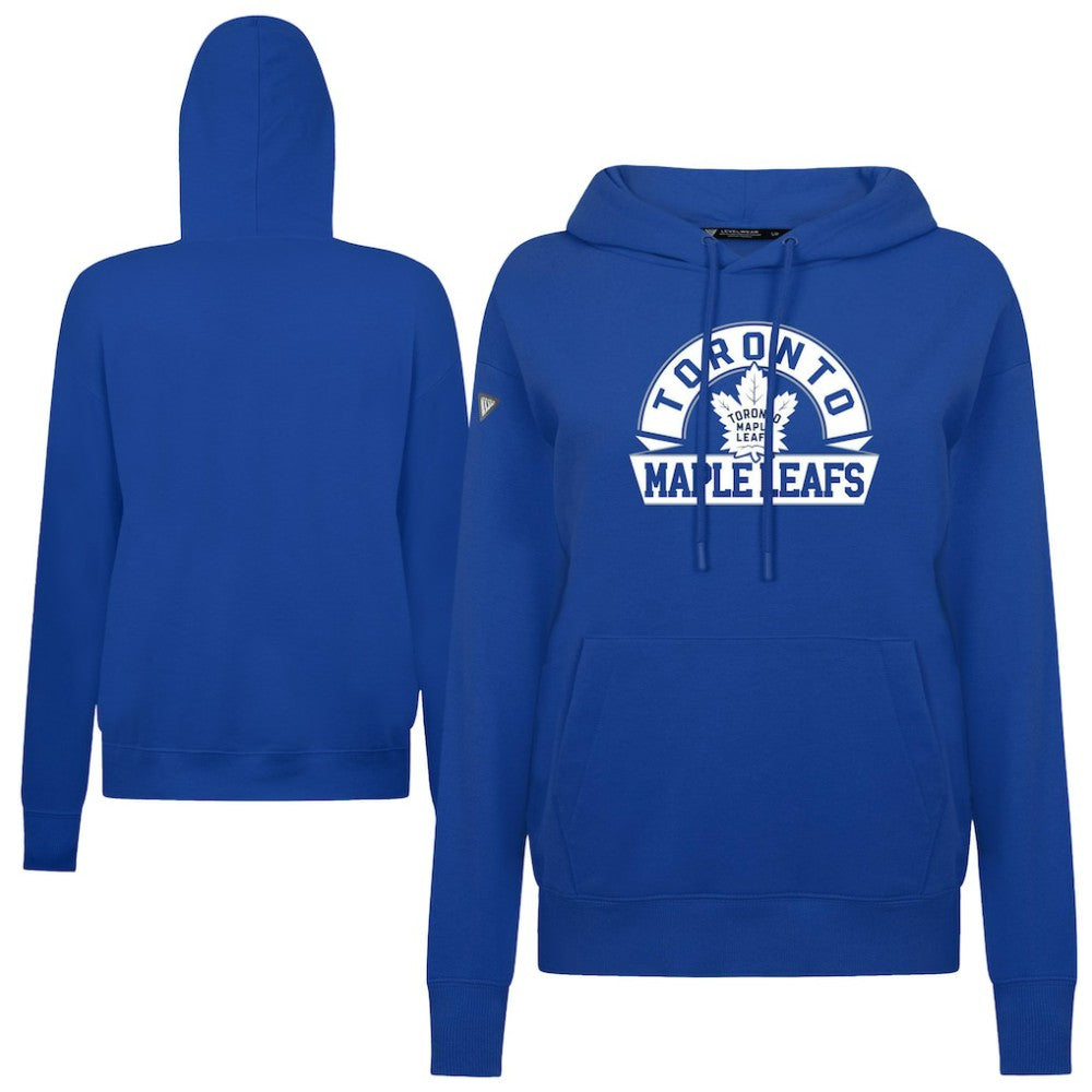 Toronto Maple Leafs Levelwear Women's Adorn Banner Arch Pullover Hoodie - Royal - NHL