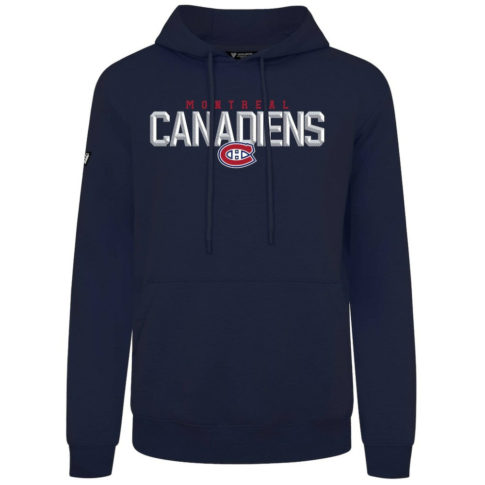 Montreal Canadiens Levelwear Podium Carve Pullover Hoodie - Navy - NHL
