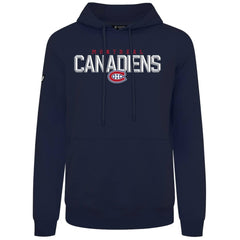Montreal Canadiens Levelwear Podium Carve Pullover Hoodie - Navy - NHL
